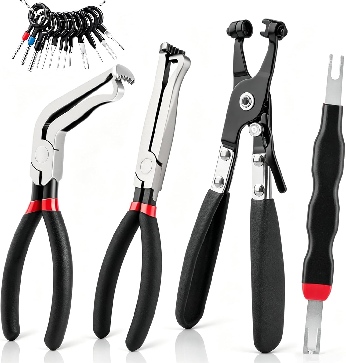 4PCS Premium Electrical Disconnect Pliers | Auto Electrical Plug Connector Tool,