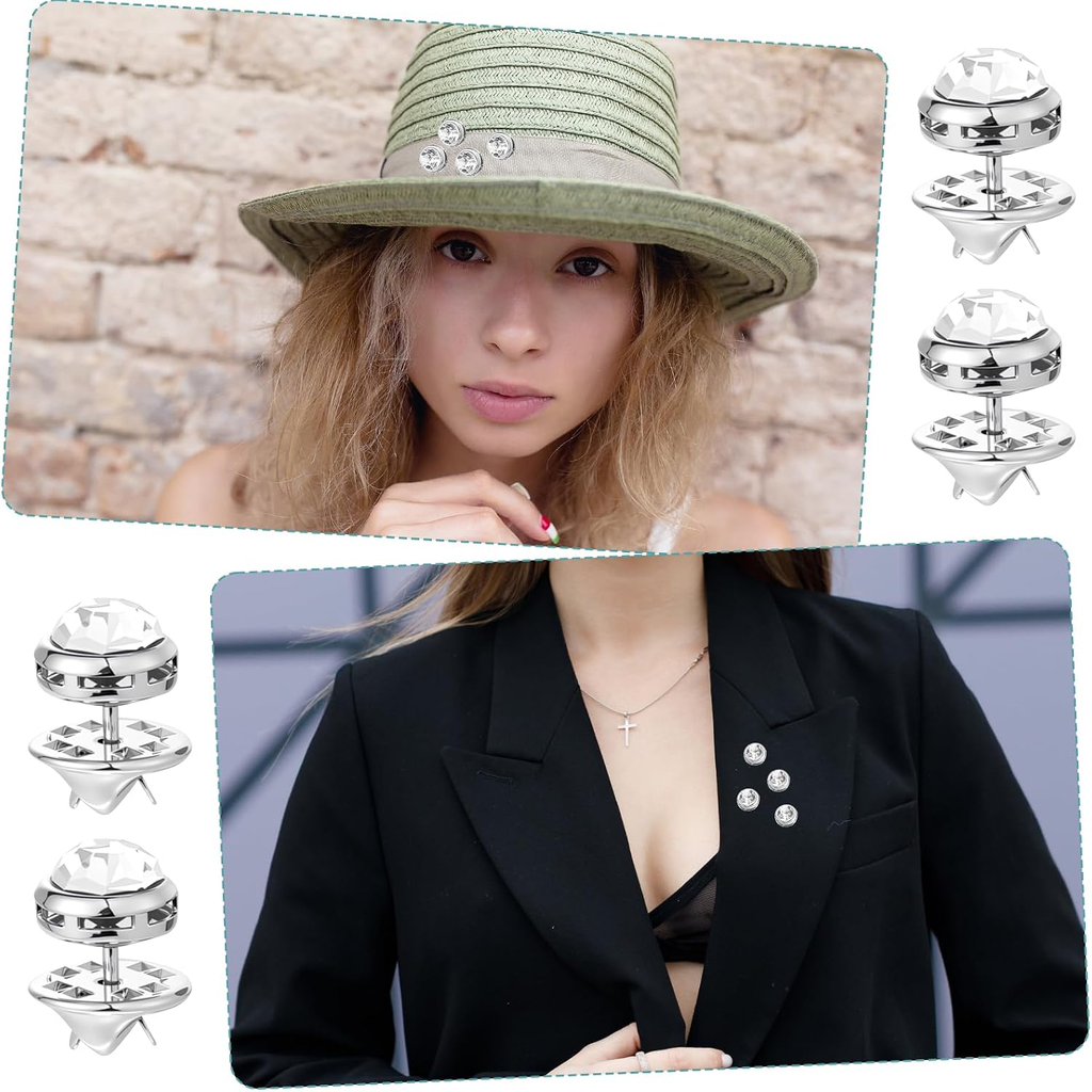 10Mm Mini No Sew Crystal Buttons,6 Pcs Buttons for Clothes Rhinestone Button for