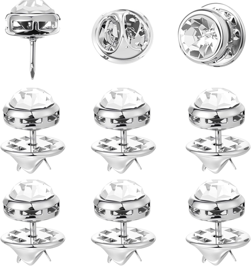 10Mm Mini No Sew Crystal Buttons,6 Pcs Buttons for Clothes Rhinestone Button for