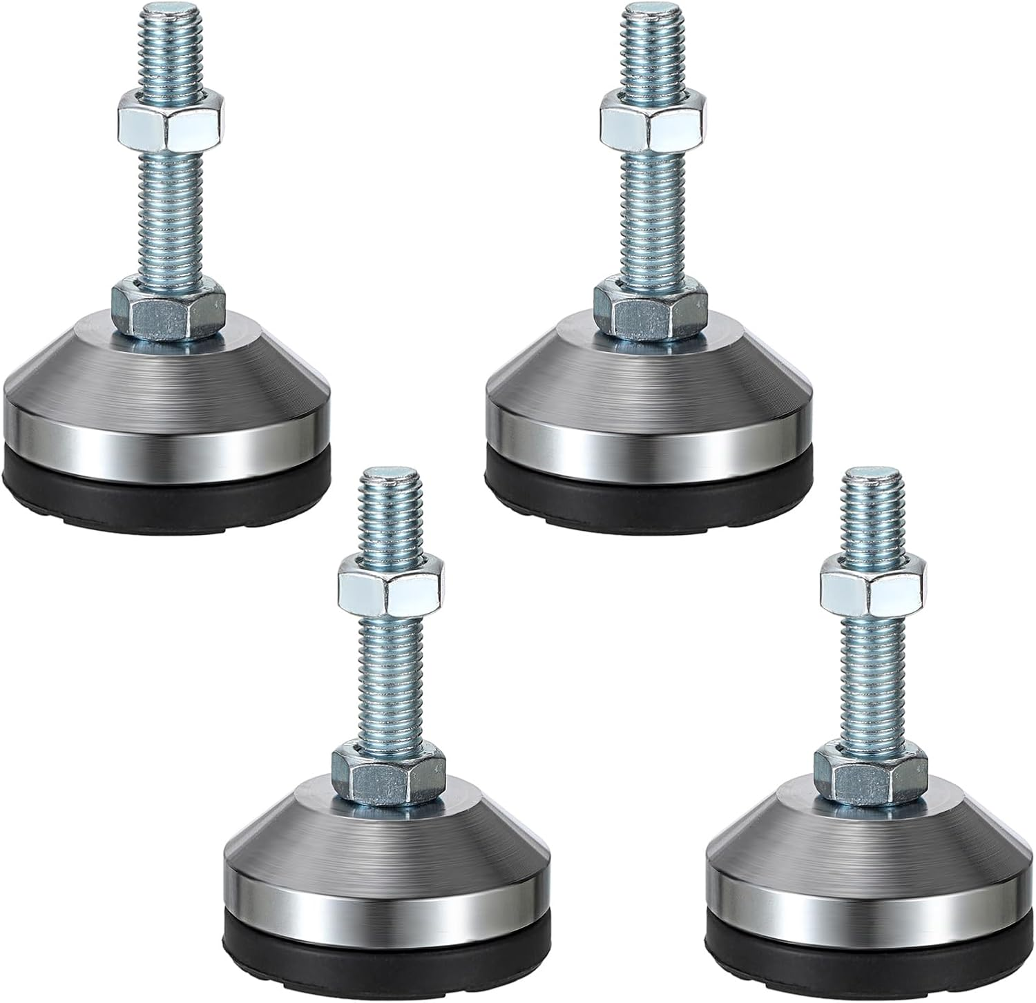 4 PCS Machine Leveling Feet, 3200 Lb Total Static Load, Heavy Duty Adjustable Le