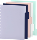 5 Tab Discbound Dividers Notebook Letter Size Planner Supplies Letter Pocket Div