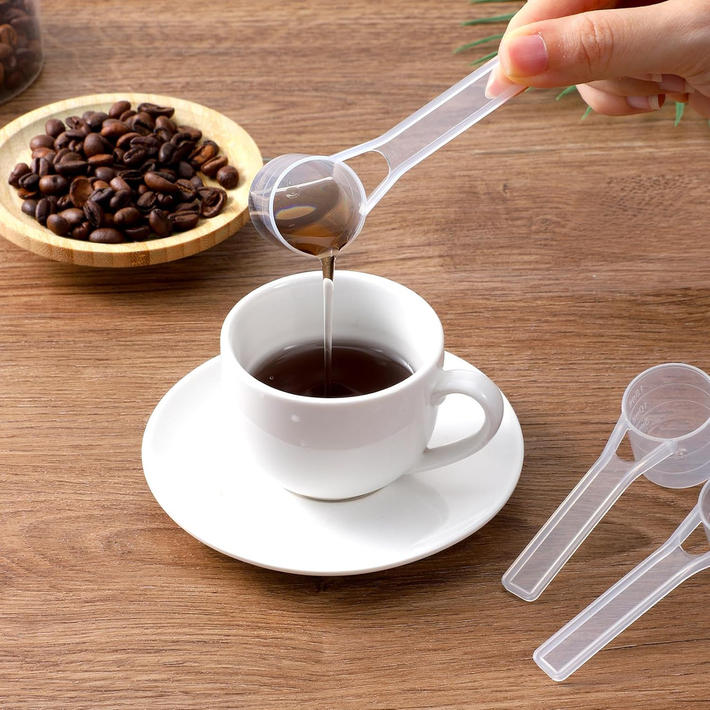 12 Pack Plastic Tablespoon Scoop, 15Ml Tablespoon 15Cc Long Handle, Table Spoons
