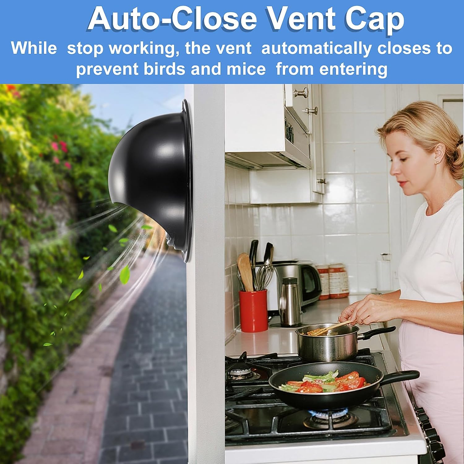 4 Inch Stainless Steel outside Dryer Vent Cover with Check Valve, round Rainproo