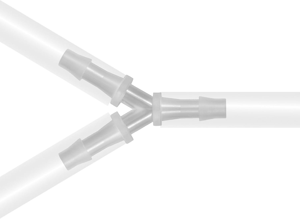 4PCS Aquarium Air Pump Connectors with Check Valve Aquarium, Y Shape 3 Way Airli