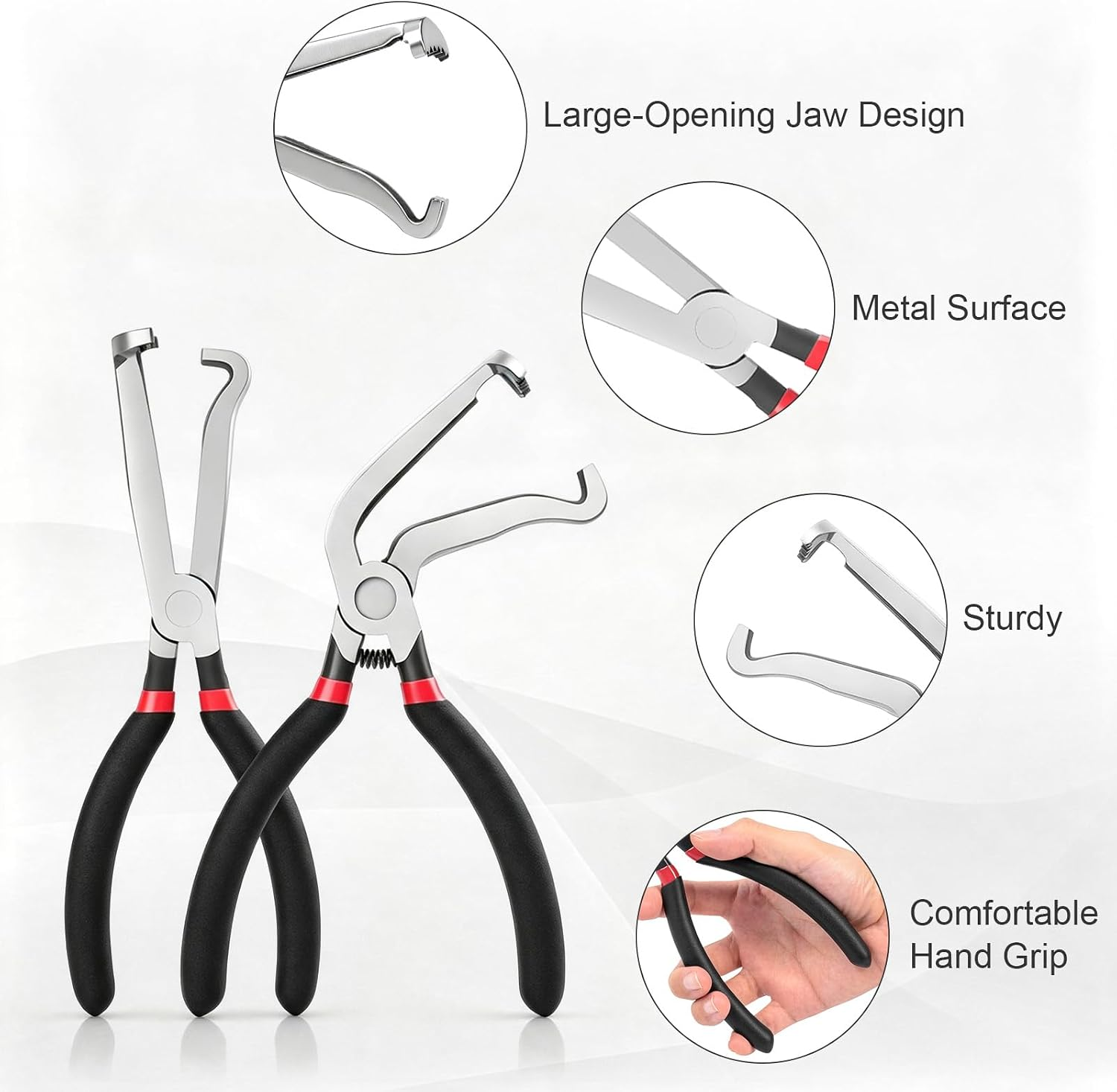 4PCS Premium Electrical Disconnect Pliers | Auto Electrical Plug Connector Tool,