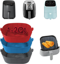 3Pack Air Fryer Silicone Liners for COSORI, Ninja, CHEFMAN and Most 1-2 Qt | Squ