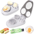 3-In-1 Egg Slicer for Hard Boiled Eggs& Egg Cutter, 304 Stainless Steel Cutting