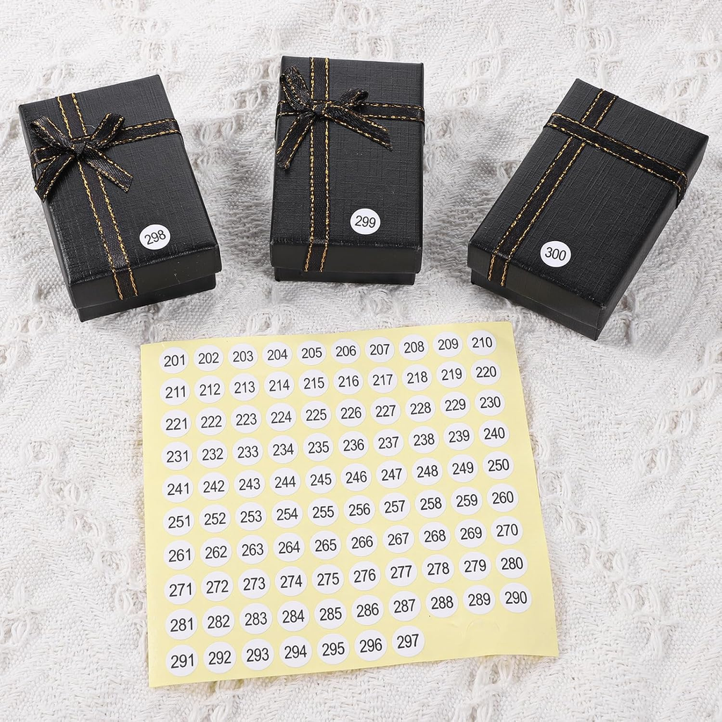 1-300 Stickers with Numbers, Numbered Stickers, Consecutive Number Sticker, 4500