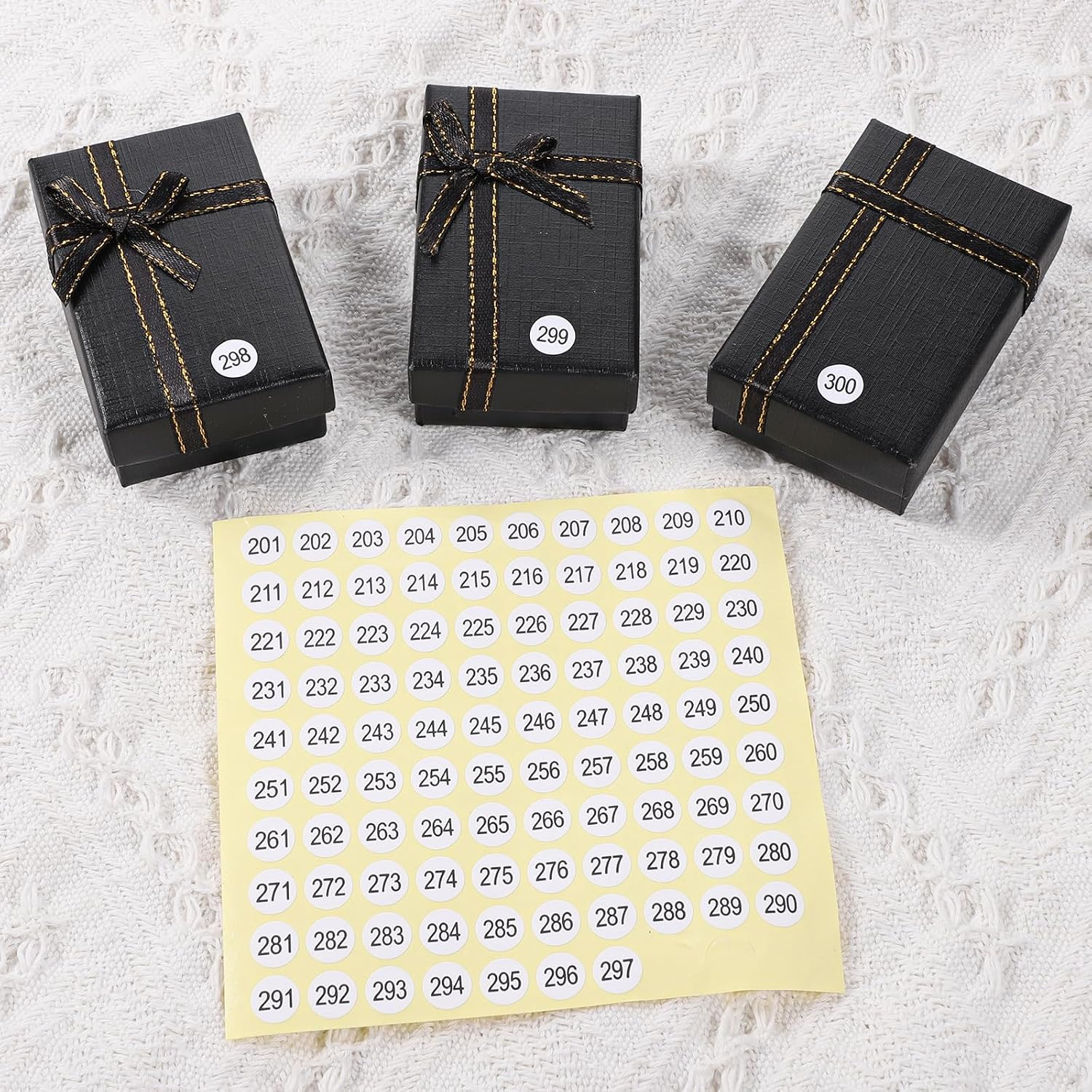 1-300 Stickers with Numbers, Numbered Stickers, Consecutive Number Sticker, 4500