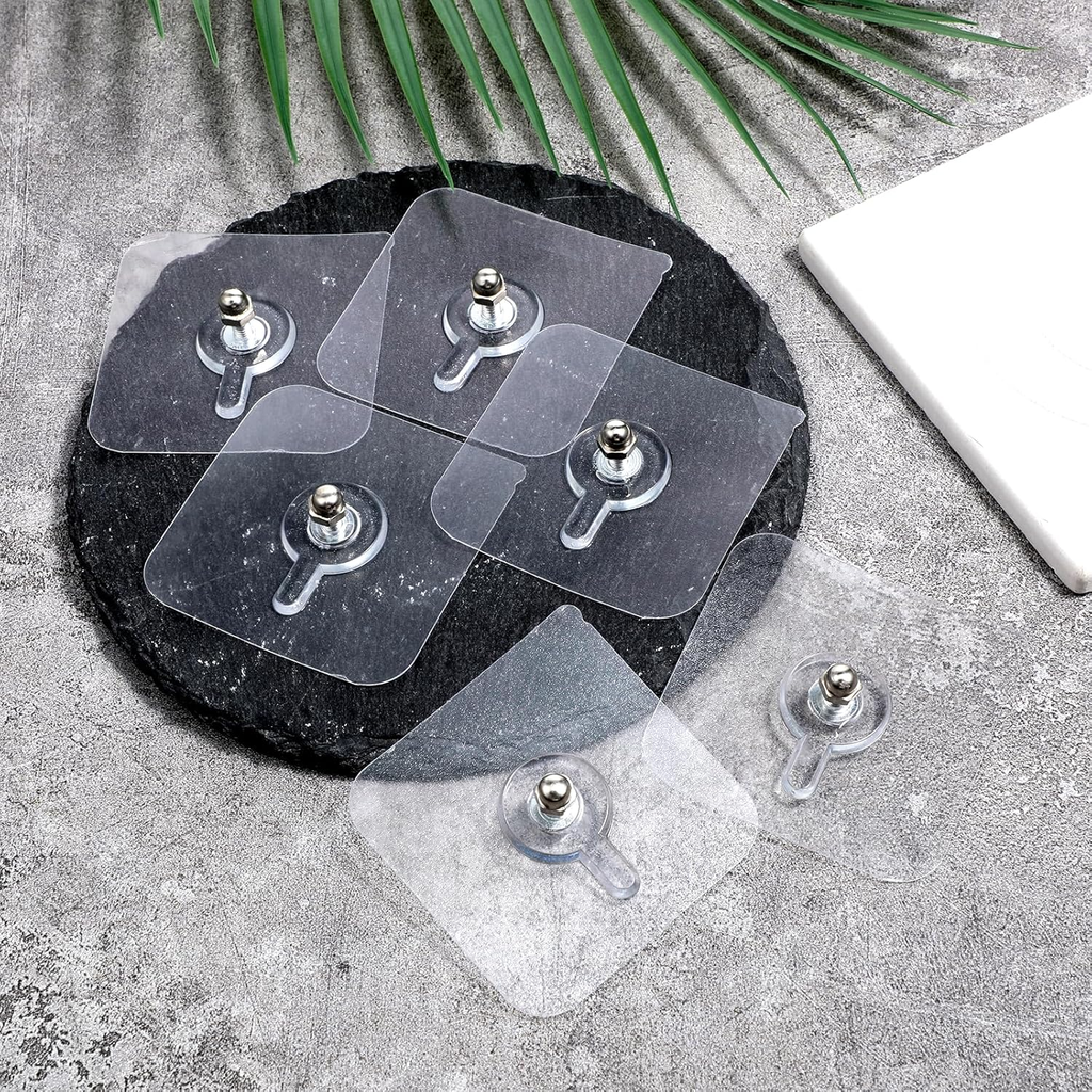 20 PCS Adhesive Wall Screws Hanging Nails Screw Free Sticker Waterproof Wall Han