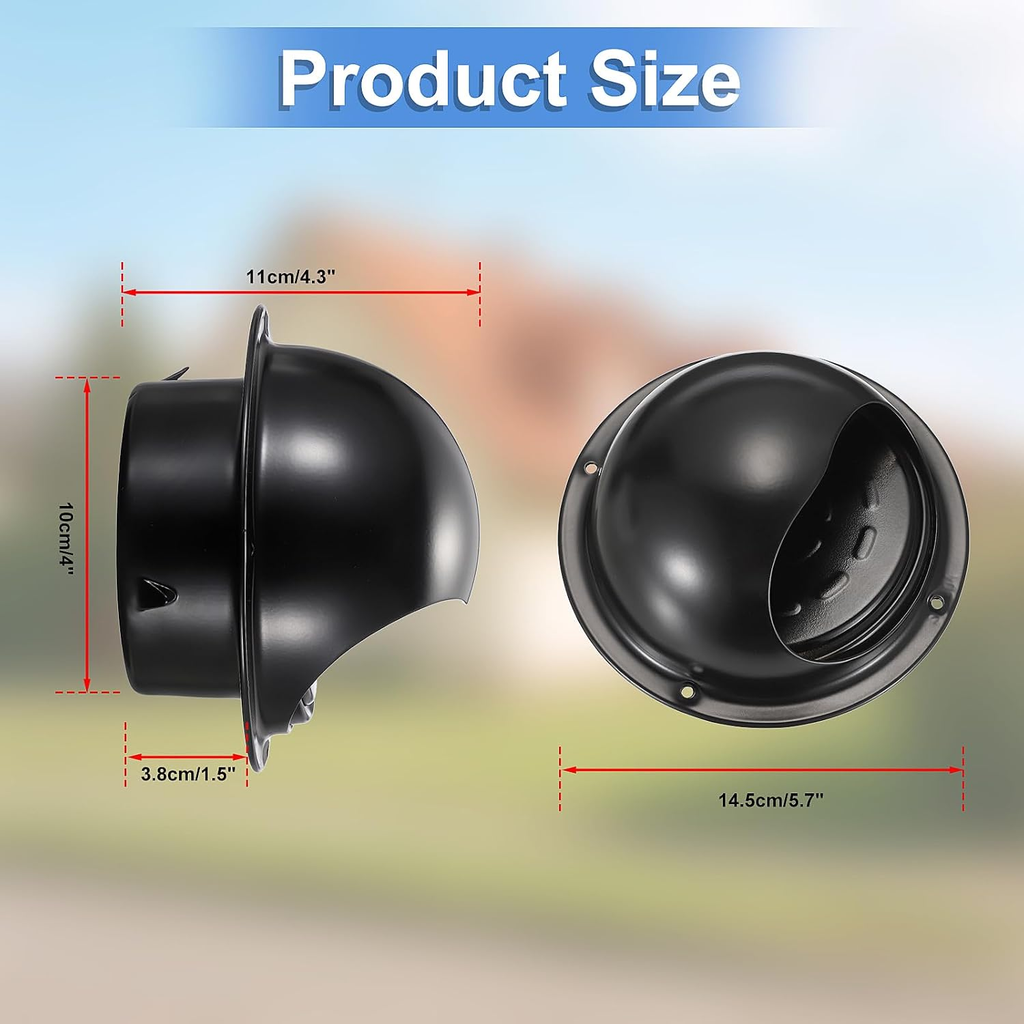 4 Inch Stainless Steel outside Dryer Vent Cover with Check Valve, round Rainproo