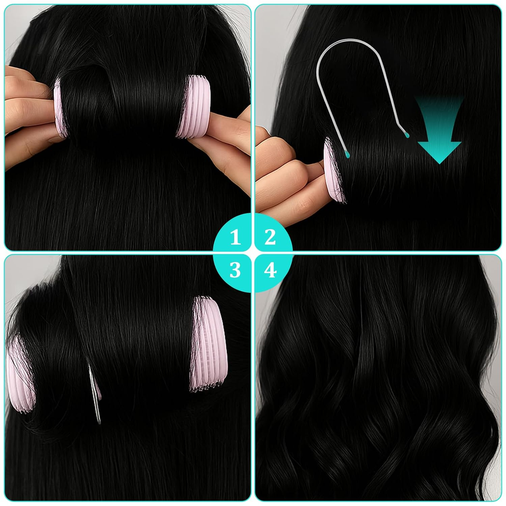 10 Pcs Hot Roller Clips, Hot Curler Clips Replacement Kit Fits 1.75 Inch Hair Ro