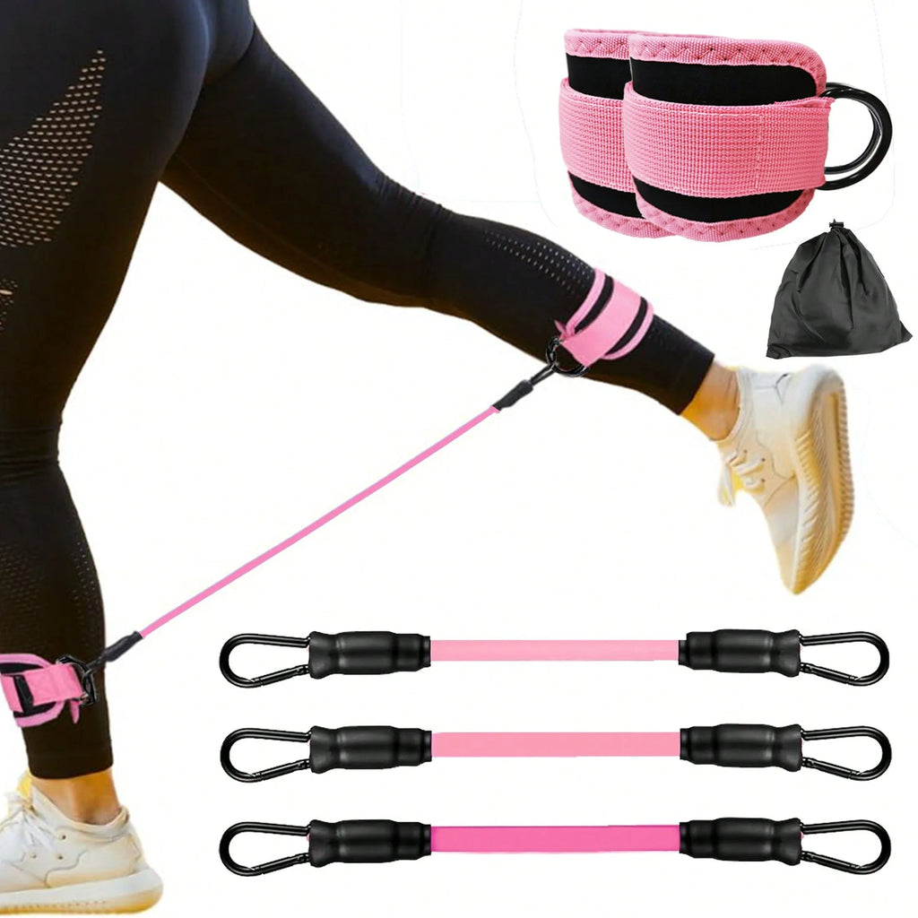 3pcs Ankle Resistance Bands Portable for Building Leg Muscles and Lines Home Gym Available Recommended Exercise Yoga Equipment